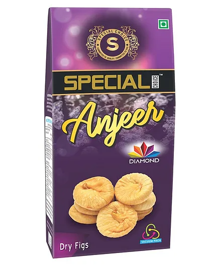 Special Choice Anjeer Dry Figs Diamond Vacuum Pack of 1 - 250 g