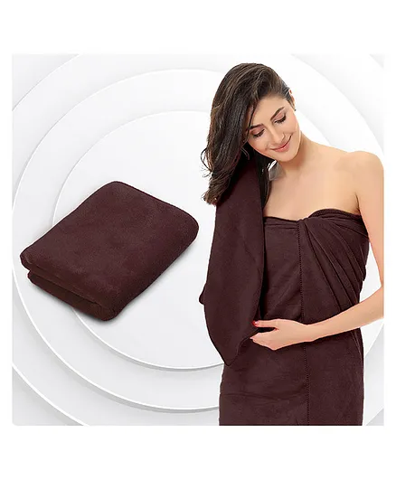 Sassoon Caldezonia 450 GSM Microfiber Bath Towel - Dark Brown