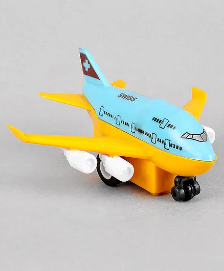 Speedage Jumbo Junior Pull Back Swiss Plane (Color May Vary)