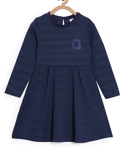 navy swing dress