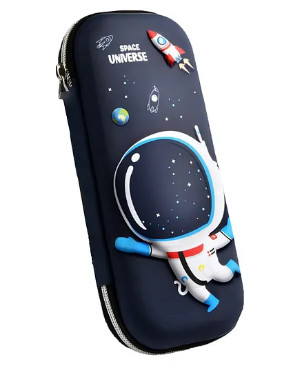 SYGA Unicorn & Alien Pencil Case Pouch Portable Multifunction Pen Bag with Compartments - Blue