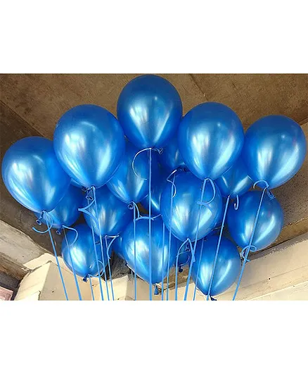 AMFIN Metallic Balloons Blue - Pack of 25