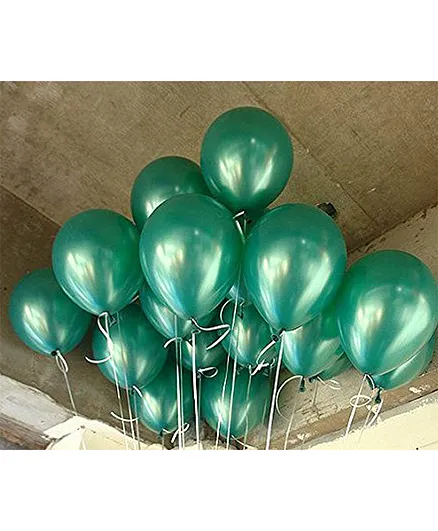 AMFIN Metallic Balloons Green - Pack of 25