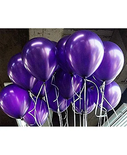 AMFIN Metallic Balloons Purple - Pack of 25