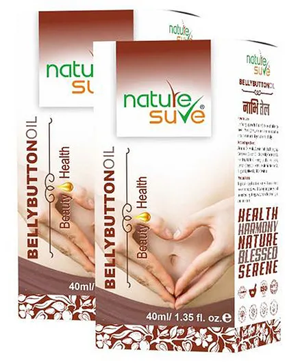Nature Sure Belly Button Oil for Health and Beauty - 2 Packs 40 ml Each