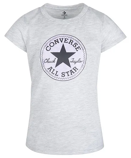 Converse Short Sleeves Chuck Patch Gfx Tee - Grey