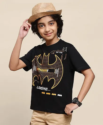 Buy Kidsville Half Sleeves Batman Theme T Shirt - Black for Boys (7-8  Years) Online in India, Shop at  - 13098353