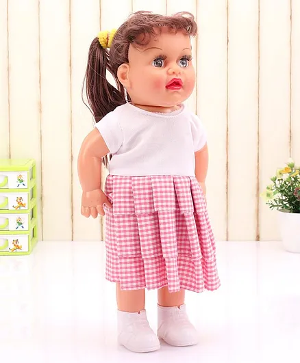 Speedage Tannu Doll White & Pink - Height 33.5 cm