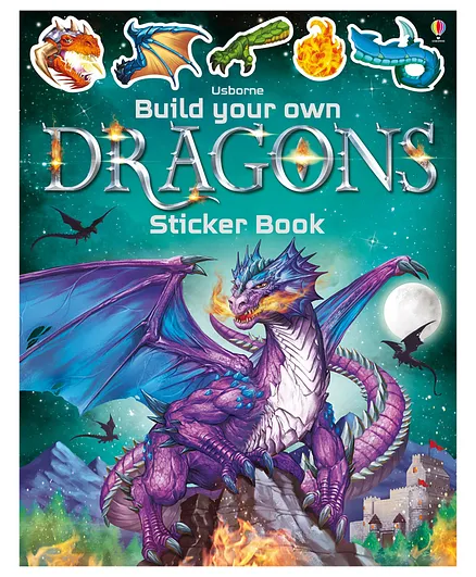 Usborne Building Your Own Dragons Sticker Book - English