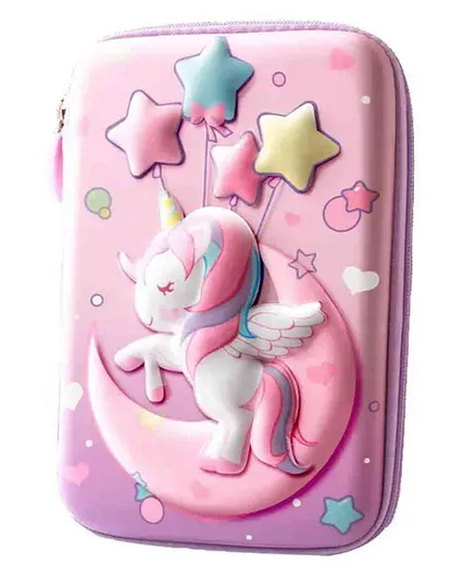 Sanjary Magical Unicorn Large Capacity Pouch Pack of 1 (Color & Design May Vary)