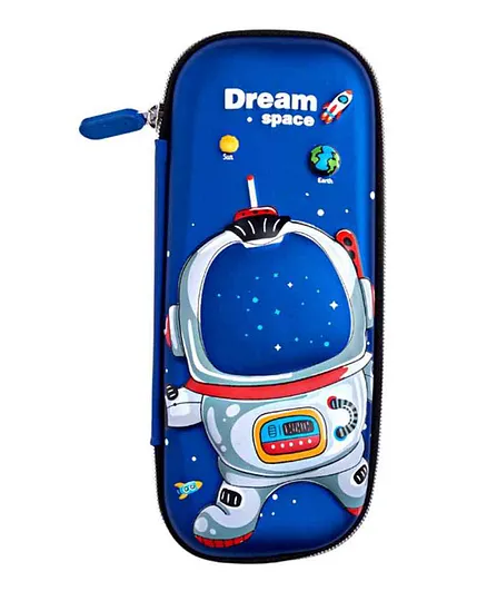 Sanjary Dream Space theme astronaut pencil case Pack of 1 (Color & Print May Vary)