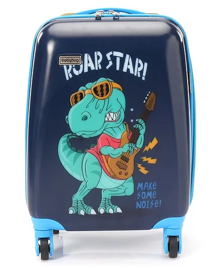 Babyhug Rock Star Kids Small 1 Day Trip  Trolley Bag Dino Print - 18 Inches