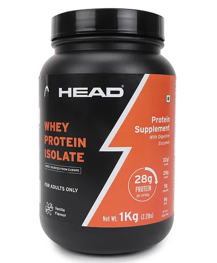 HEAD Whey Protein Powder Isolate Vanilla - 1 Kg