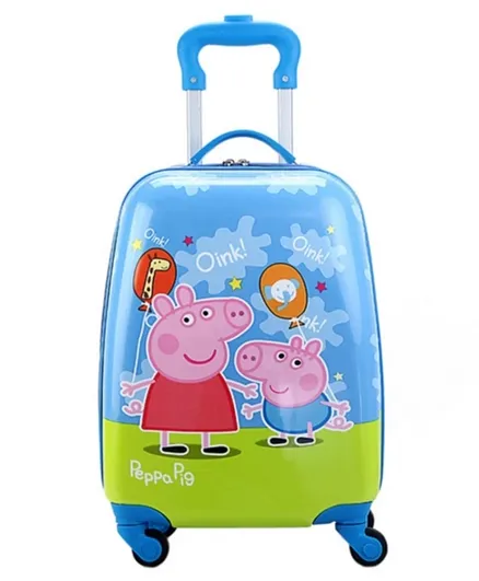 D Paradise Hard Case Trolley Bag Peppa Pig Print - 16 Inches