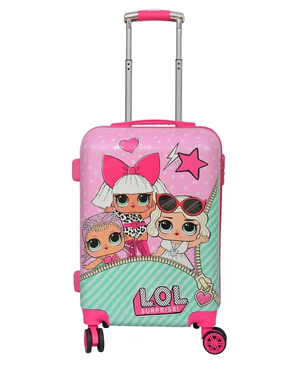 D Paradise Hard Case Trolley Bag Girl Doll Print - 20 Inches