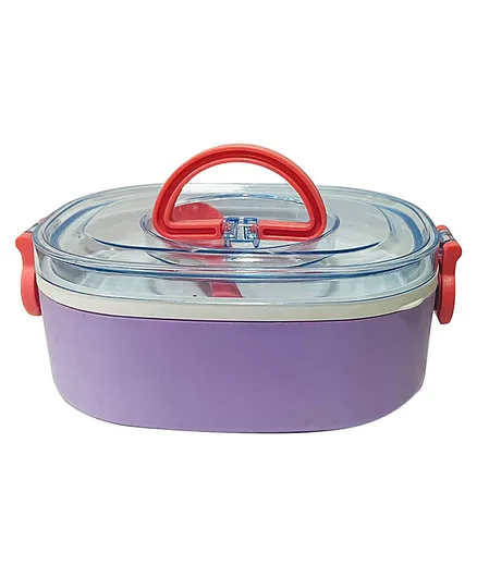Kids Mandi Bento Style Stainless Steel Thermos Type Lunch Box - Purple