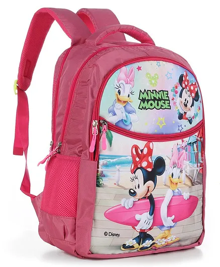 Minnie Mouse Kids School Bag Pink - 18 Inches (Color and Print May Vary)