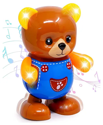 NEGOCIO Musical Intelligent Dancing Bear with Action Light Toy (Colour May Vary)