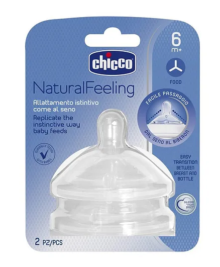 Chicco Natural Feeling Teat - Pack of 2