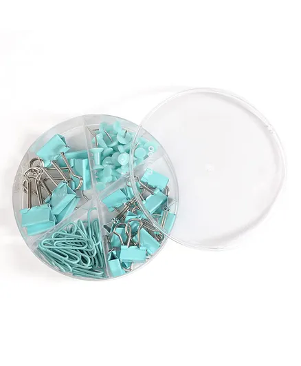 Deli Paper Clips Binder Clips Push Pins Office Clips Set 78554 Binder Clip - 72 Pieces