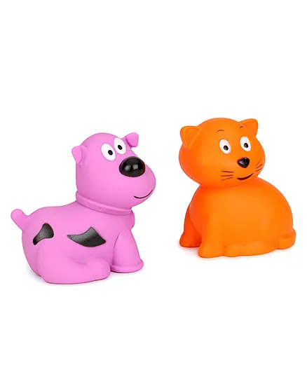 Giggles Animal Shaped Squeaky Bath Toys Pack of 2 (Color & Design May Vary)
