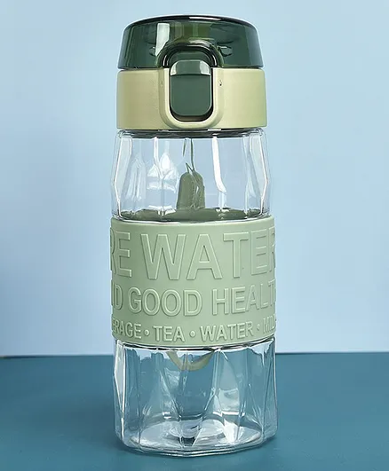 YAMAMA Anti Leak Spill Proof Sipper Water Bottle Green - 450 ml