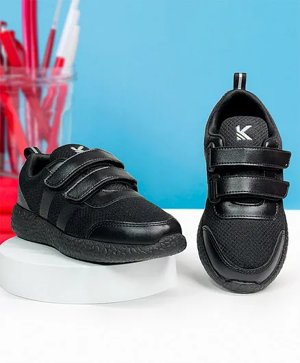 Buy KazarMax Solid Velcro Closure School Shoes Black for Both (6-6 Years)  Online, Shop at 13262006