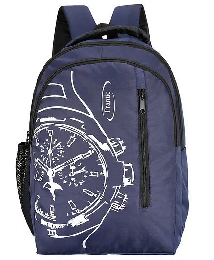 Frantic Premium School Bag Blue - Height 45 cm