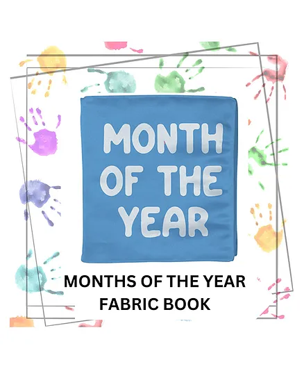 Right Gifting Satin Fabric Month Of The Year Cloth Book- English