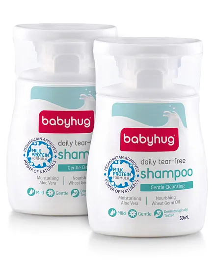 Babyhug Milk Protein Formula Daily Tear Free Shampoo Pack of 2 – 50 ml Each