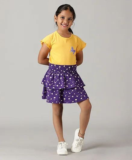 KIDS Only Skirts  Buy KIDS Only Girls Floral Print Green Skirt Online   Nykaa Fashion