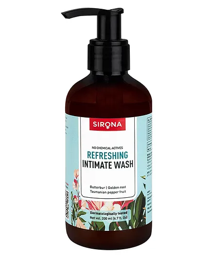 Sirona Natural Refreshing pH Balanced Intimate Wash - 200 ml