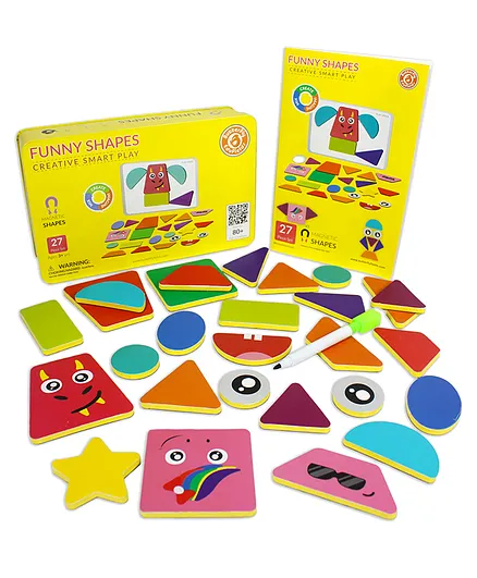 Butterflyfields Floor Magnetic Shape Puzzle Toys - 27 Pieces
