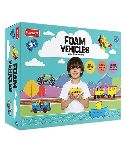 Handycrafts Funskool Foam Vehicles DIY Kit - Multicolour