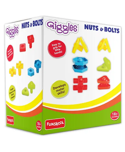 Giggles Nuts And Bolts Game - 24 Pieces