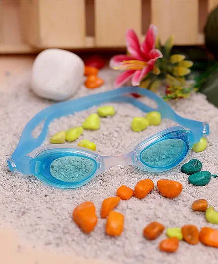Passion Petals Goggles Anti fog Swimming Glasses - Light Blue