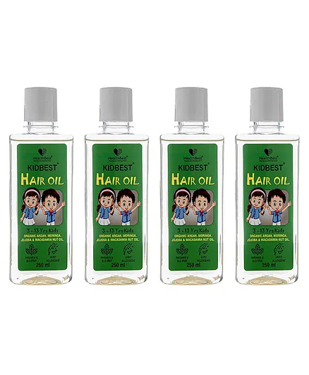 HealthBest Kidbest Hair Oil Pack of 4 -  250 ml Each
