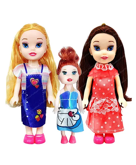 FunBlast Cute Realistic Dolls Toys for Kids  Pack of 3