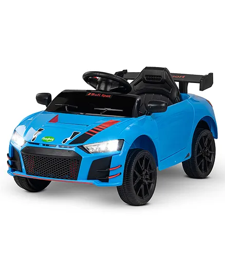 Baybee Electric Rechargeable Battery Operated Ride on Car for Kids with LED Light & Music - Blue