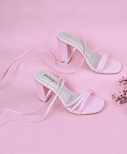 STALK Trending Pink Block Bae Heels – Street Style Stalk