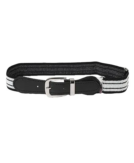 Kid-O-World Striped Belt - White And Black