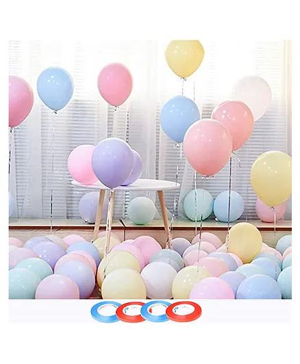 Bubble Trouble 10 Inch Pastel Colored Balloons Macaron Party Decorations  Pack of 100- Multicolour Online in India, Buy at Best Price from 