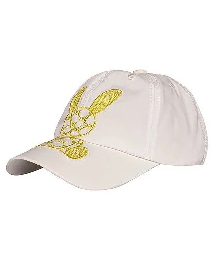 Kid-O-World Bunny Embroidered Cap -White