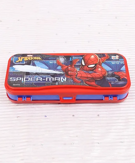 Marvel Spider Man Pencil Box - Red & Blue
