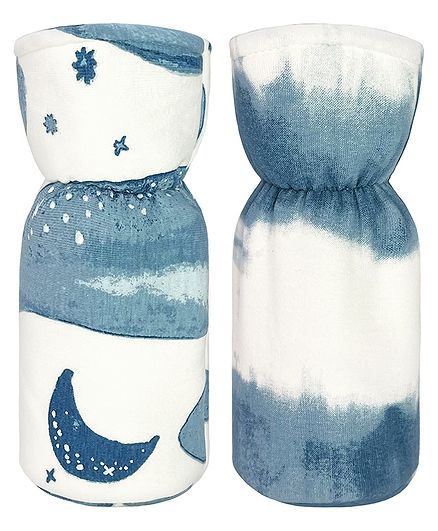 Crane Baby Bottle Cover Warmer Caspian Collection Pack of 2 - Blue