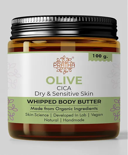 Pratha Naturals Body Butter Olive Whipped- 100g Online in India, Buy at  Best Price from 13930314