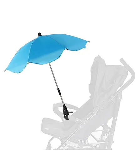 Babymoon UV Rays Protection Parasol Rain Canopy Cover Sun Shade Pram Stroller Umbrella  Blue