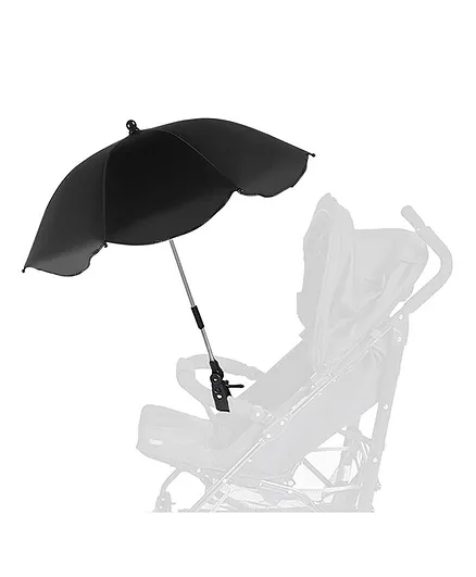 Babymoon Uv Rays Protection Parasol Rain Canopy Cover Sun Shade Pram Stroller Umbrella  Black