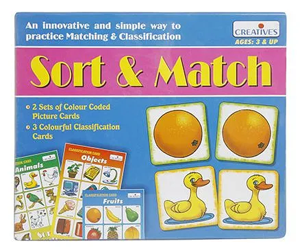 Creative's Sort & Match Activity Cards - 62 Cards
