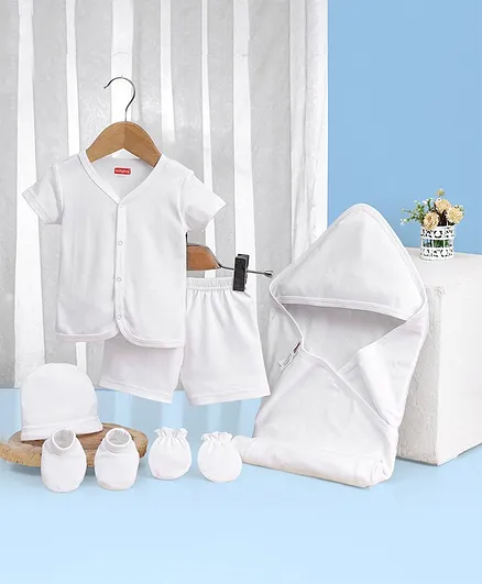 Clothes Firstcry Cart Buy Babyhug 100% Cotton Baptism Set Pack Of